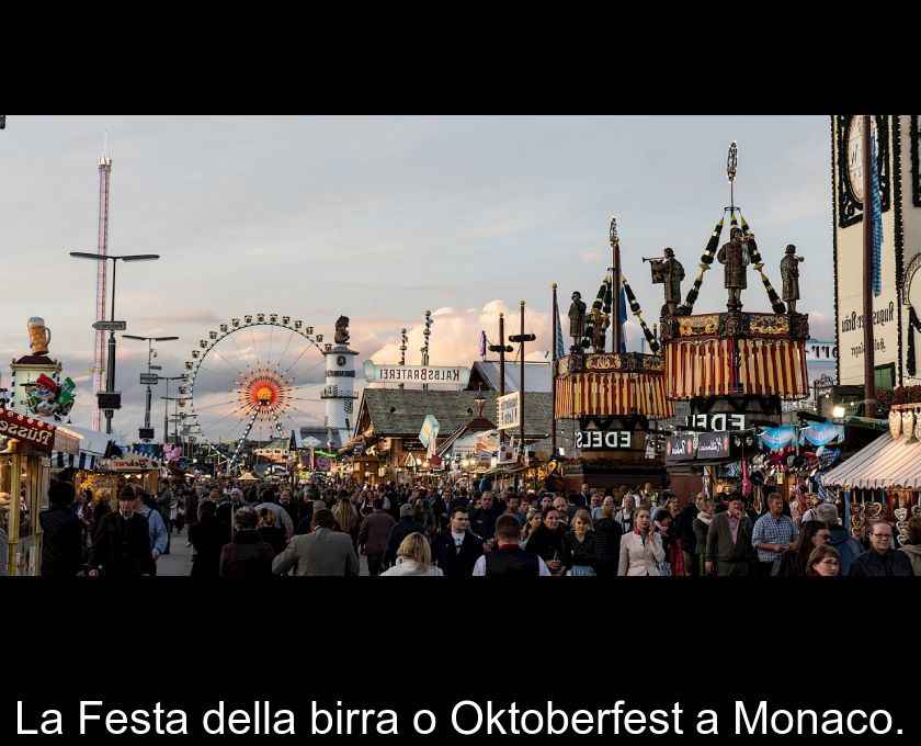 La Festa Della Birra O Oktoberfest A Monaco.